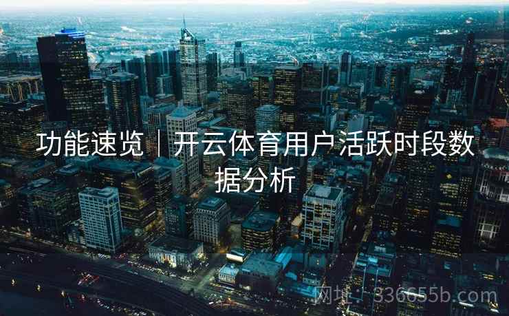 功能速览｜开云体育用户活跃时段数据分析
